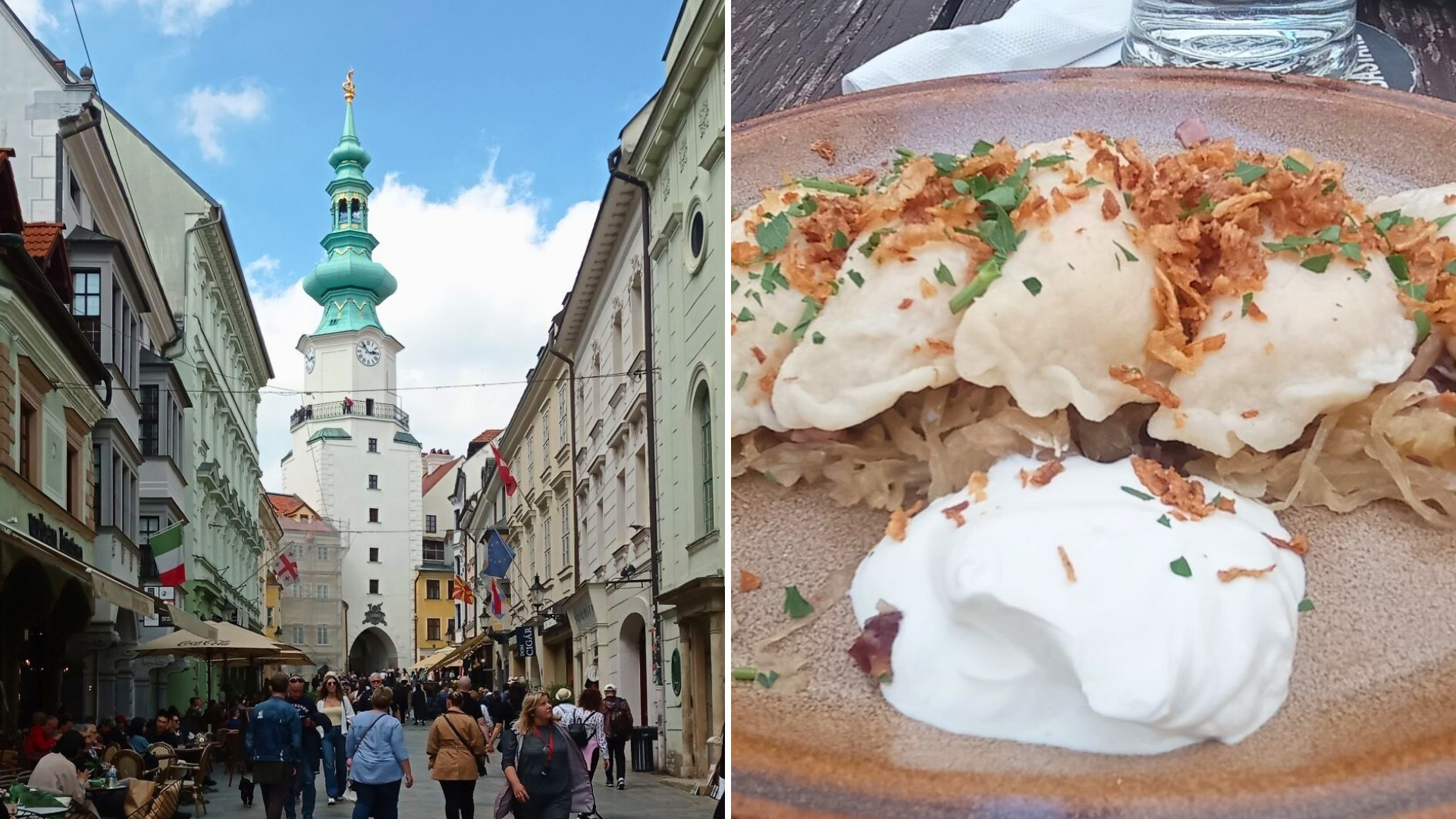 article clemence dans les rues de bratislava et spécialité slovaque