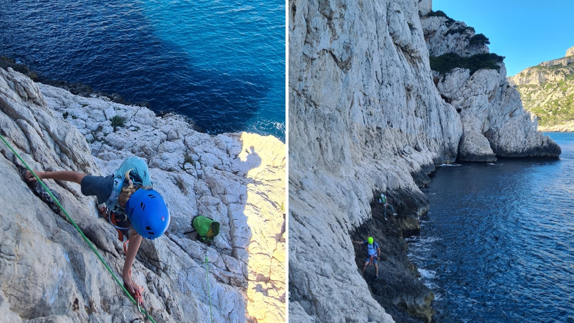 Via corda dans les calanques