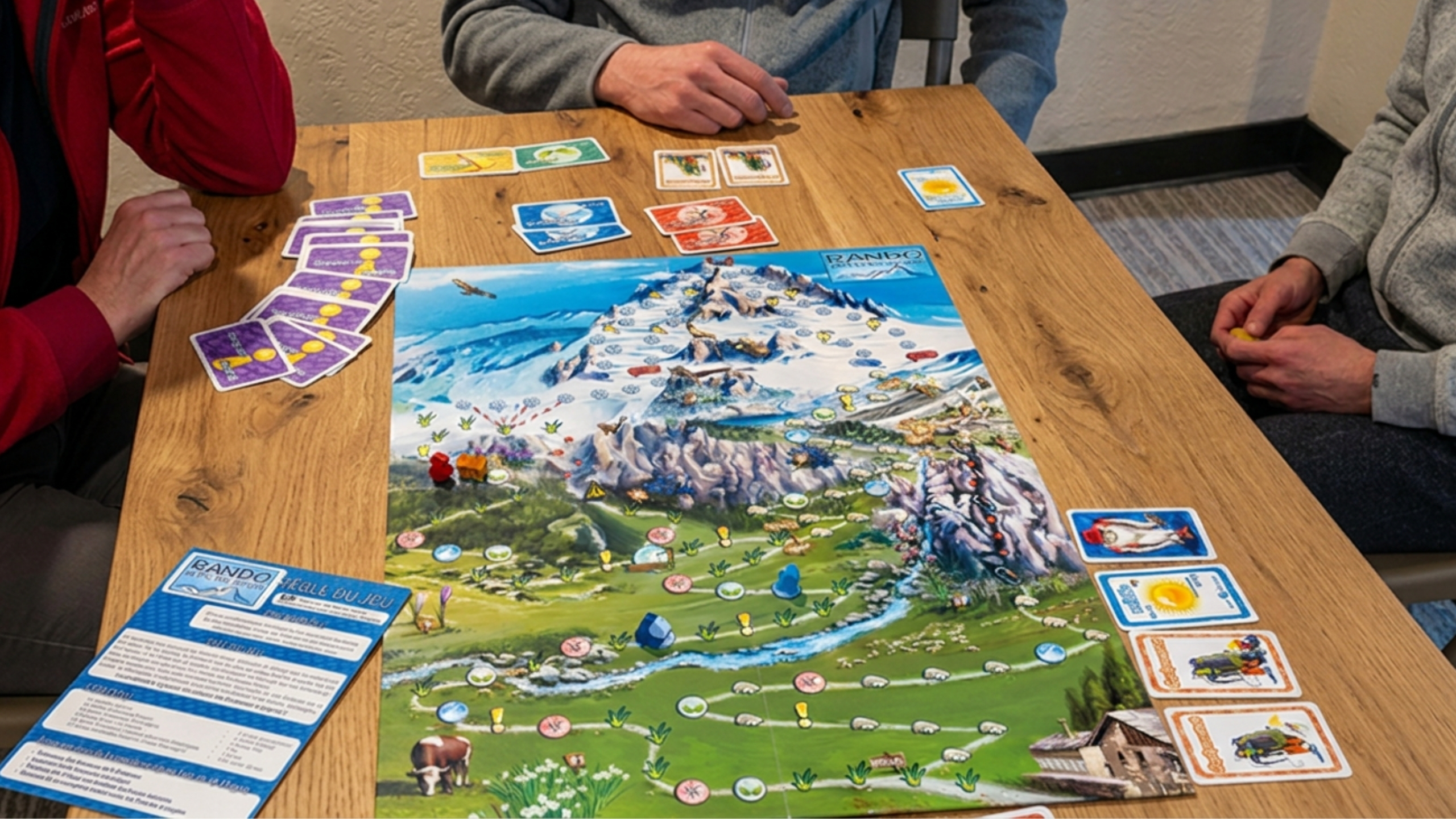 plateau de jeu randonnée au pic des neiges