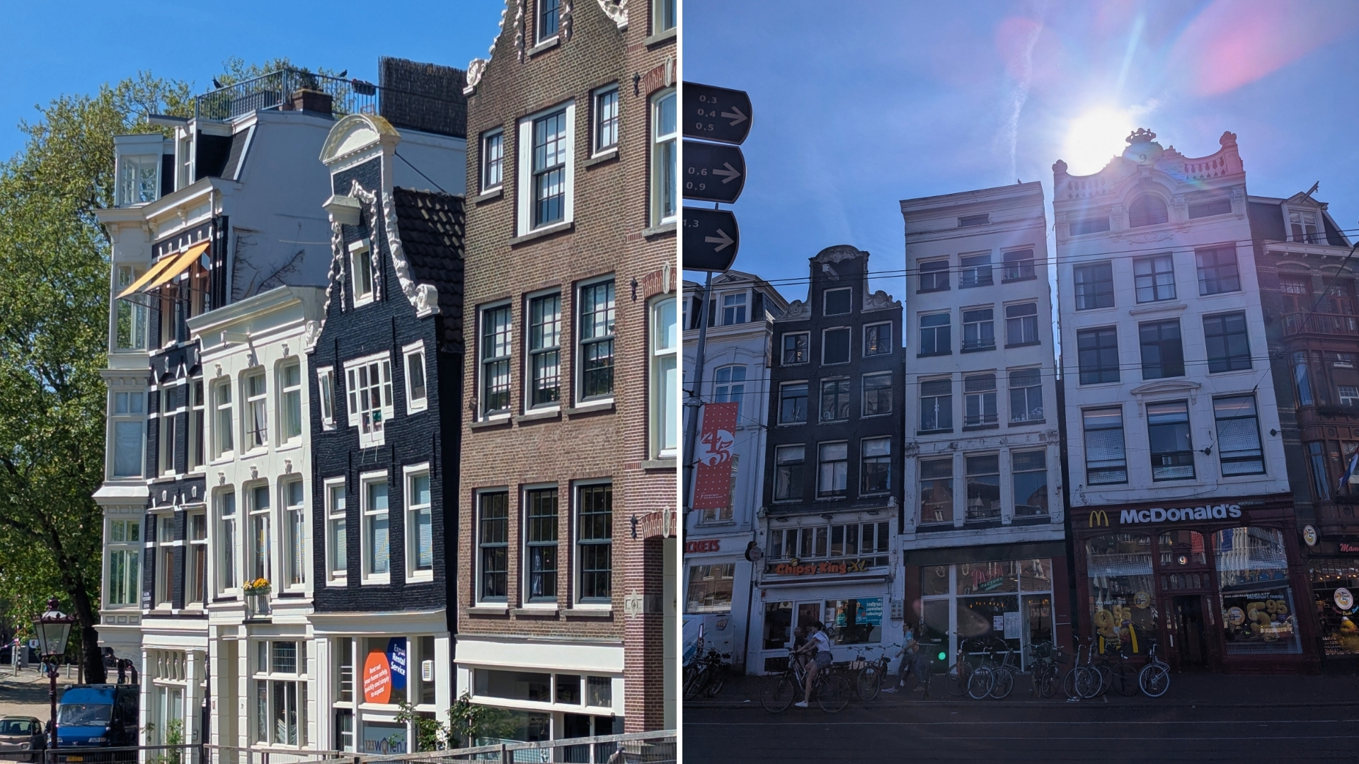 maisons typiques penchées d'amsterdam article de elodie