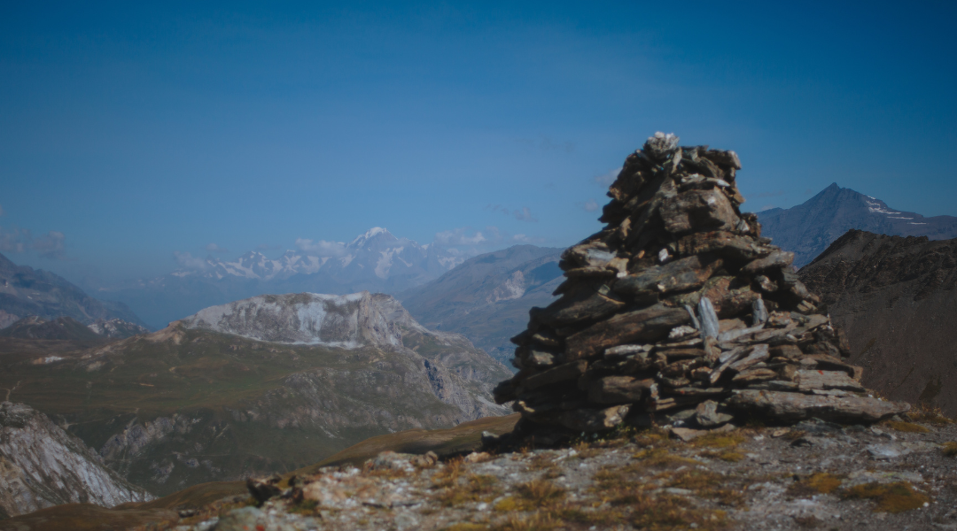 vue sur le mont blanc