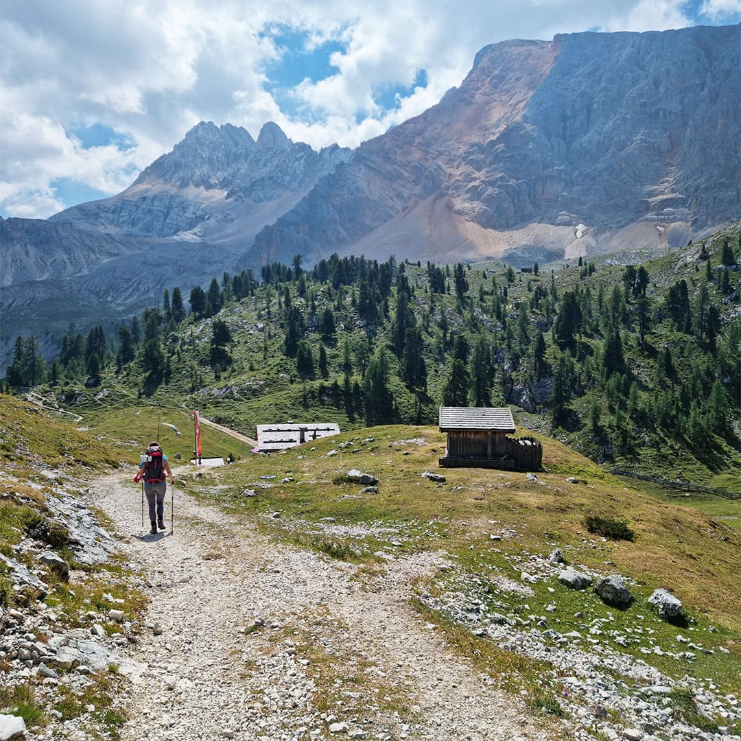 Passage par le chalet Malga Rossalm