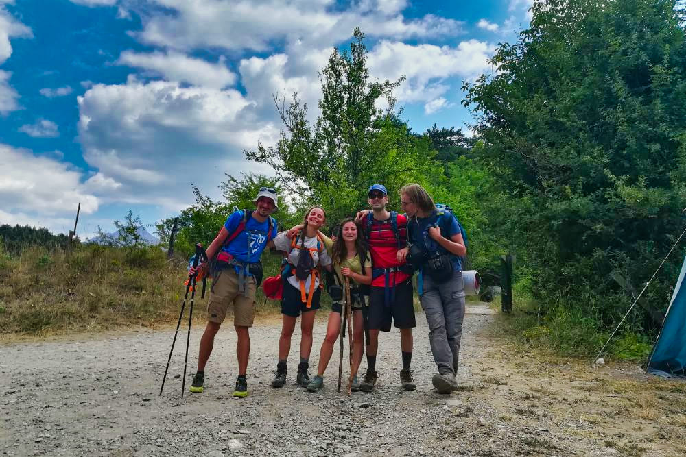 Fin de ce trek avec une belle équipe © Adrien Ozanon