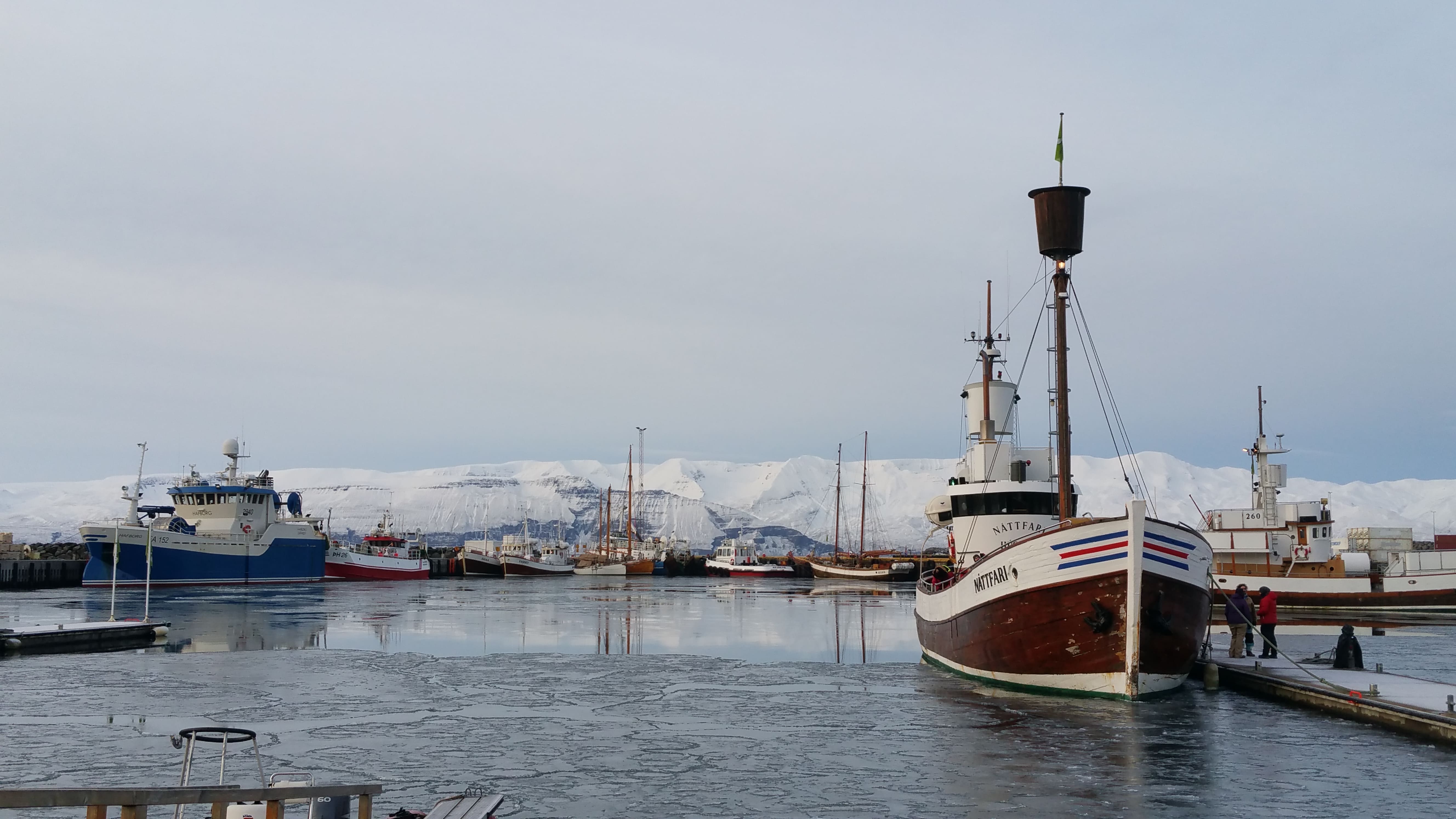 Bateaux au port de Husavik