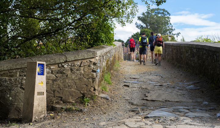 Randonnée à Furelos sur le Camino francés, Galice