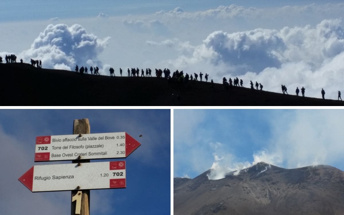 Randonnée à la Torre del Filosofo, face à l'Etna