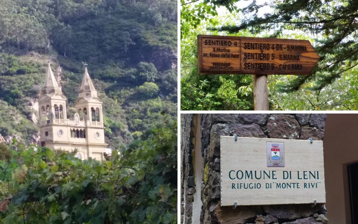Randonnée sur l'île de Salina et Santuaria della Madonna del Terzito