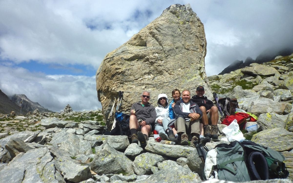 Randonneurs à Passo Muretto