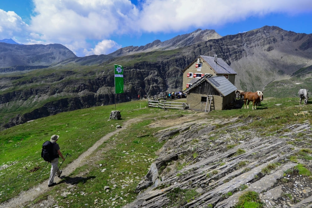 Randonneurs sur le trek Salzbourg Vérone