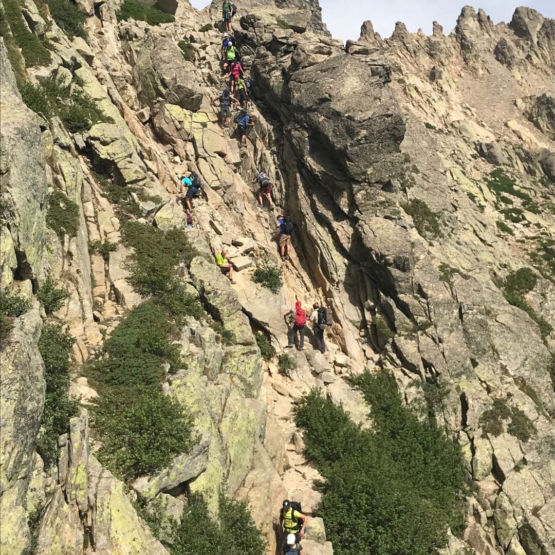 Remontée après lac Capitello 