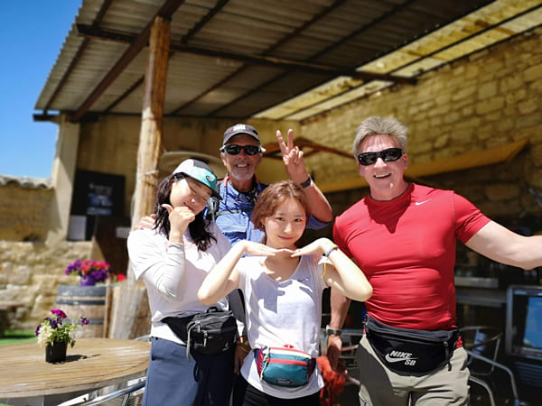 Rencontres avec des touristes sur le Camino Frances