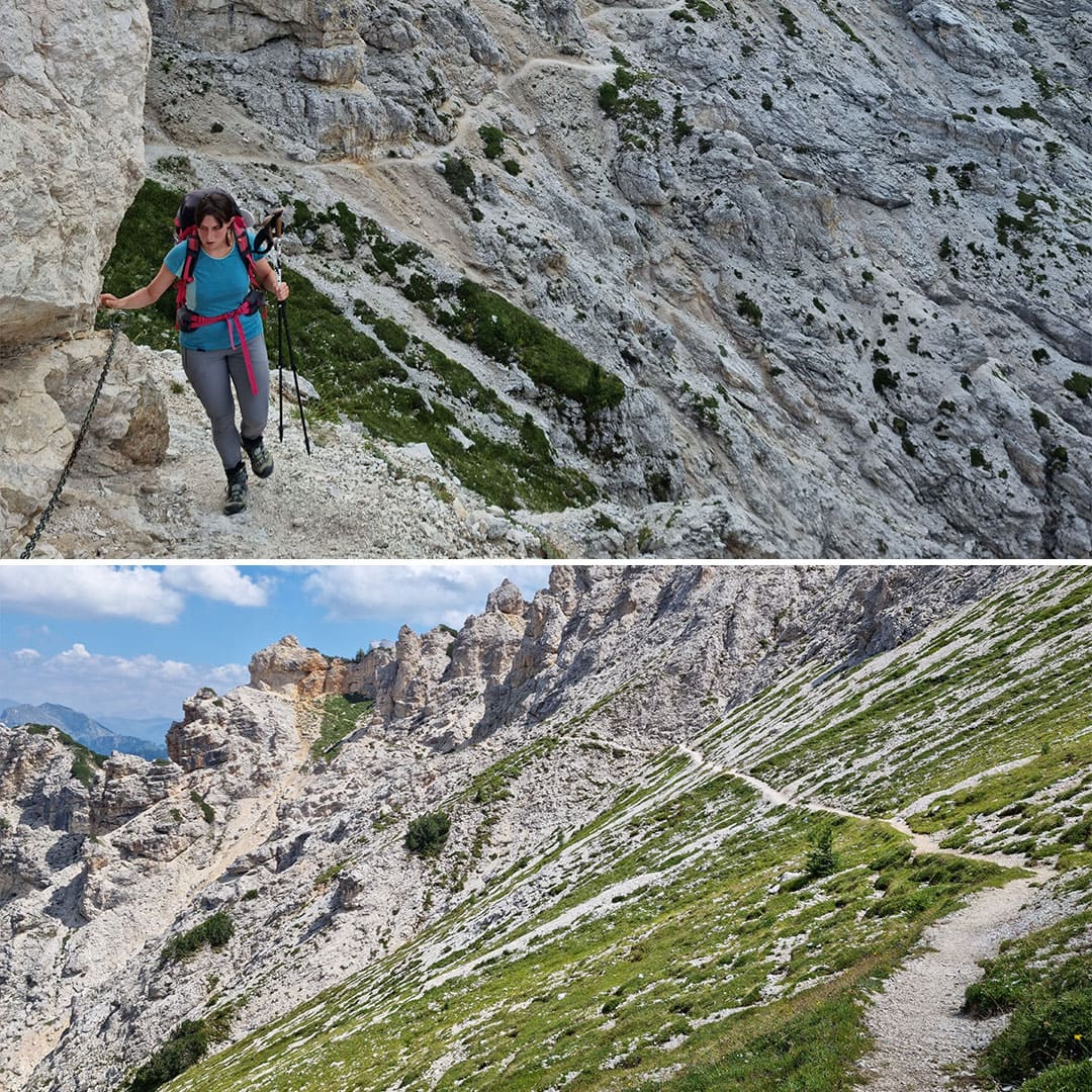 Sentier sous le Croda Rossa