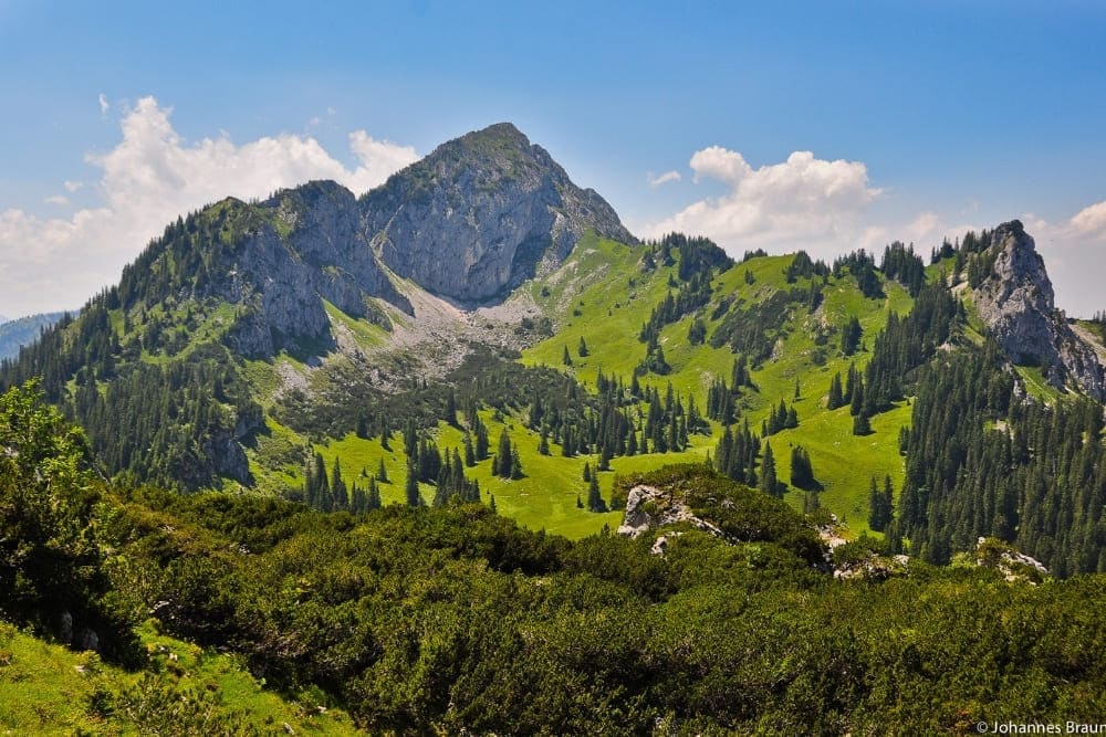 Sommet dans les Alpes d'Ammergau