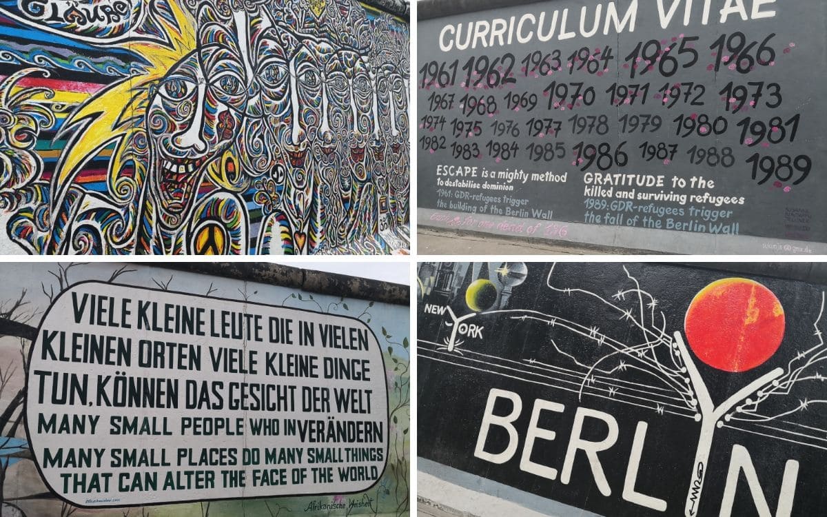 Diverses oeuvres de street art à Berlin