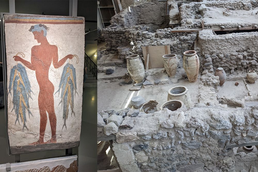 Musée archéologique Thira et site archéologique d'Akrotiri © Cécile Hénard