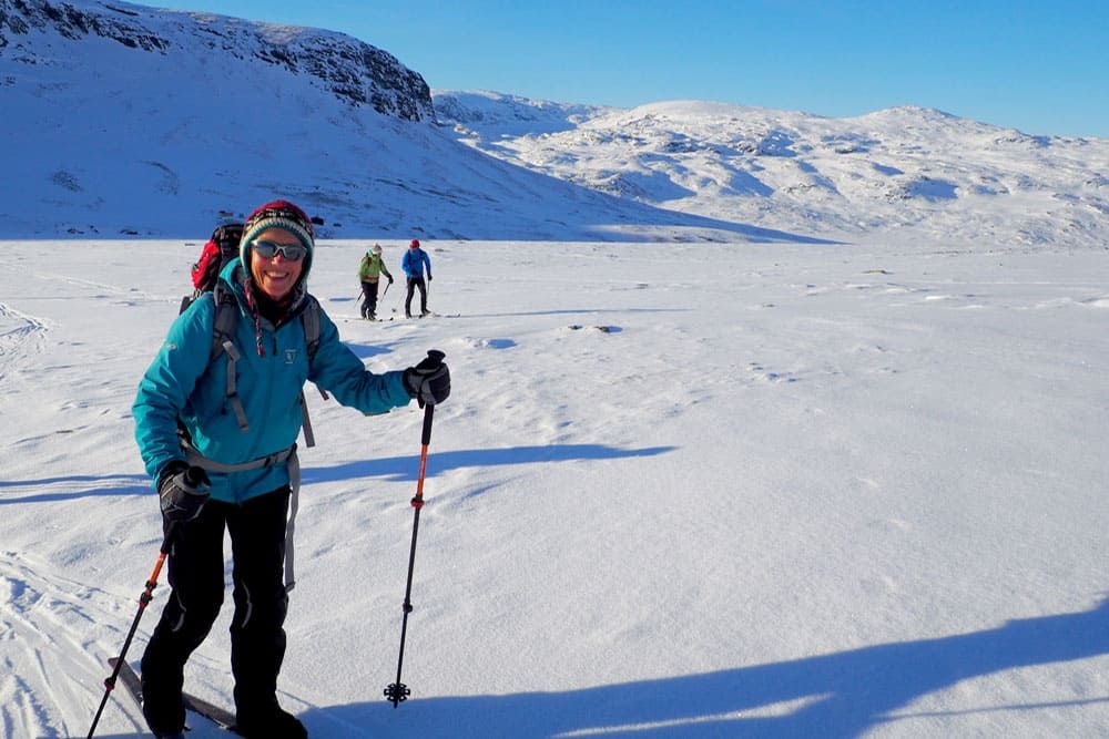 bâtons de randonée en ski de randonée nordique