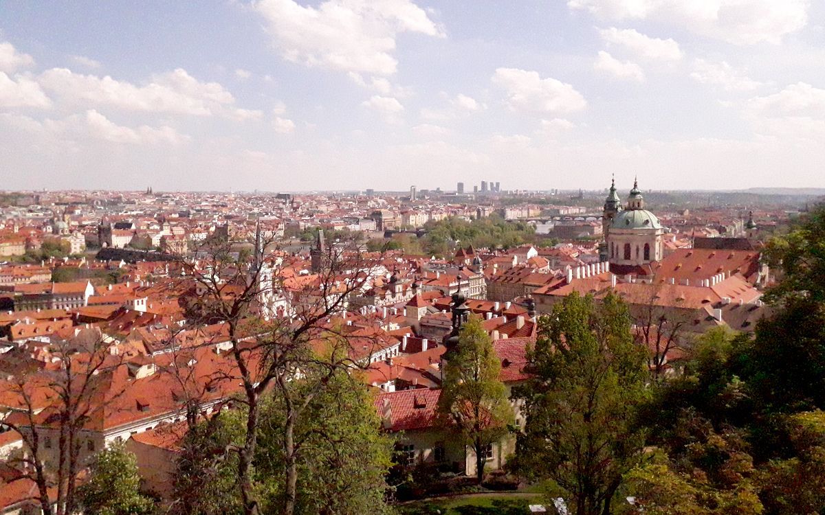 Vue sur Prague depuis le château