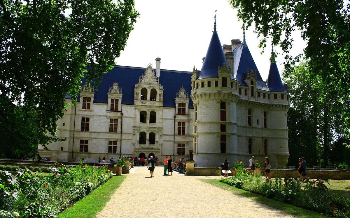 Chateau Azay le Rideau sur la Loire à vélo