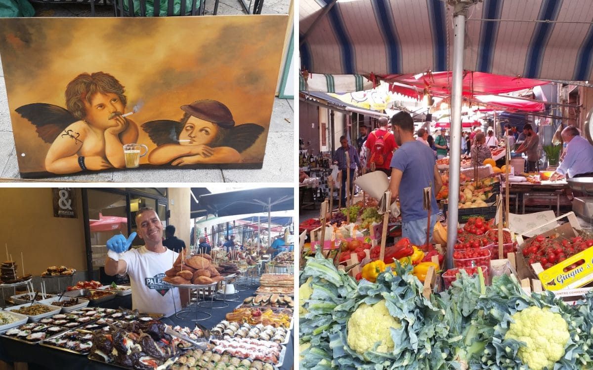 Mercato del Capo et puces de Piazza Marina à Palerme