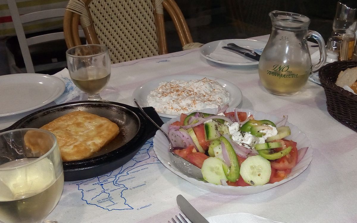 Salade grecque et tzatziki