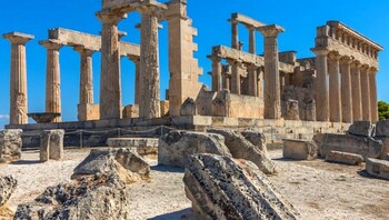 Temple Aphaia sur l'ile d'Egine