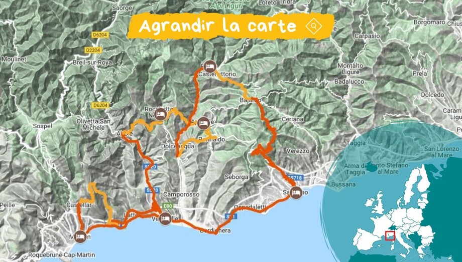 Itinéraire De Menton à San Remo la Riviera Ligure