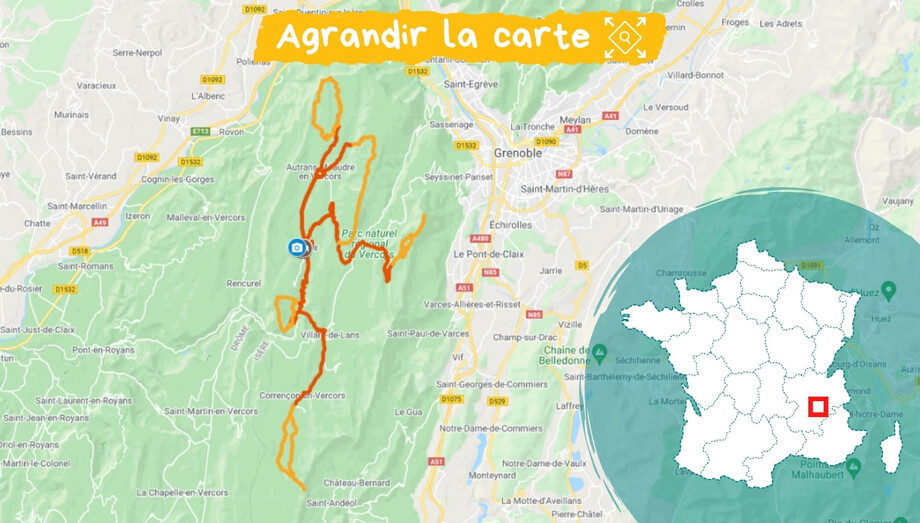 Itinéraire Vercors : sentiers et sommets des 4 montagnes