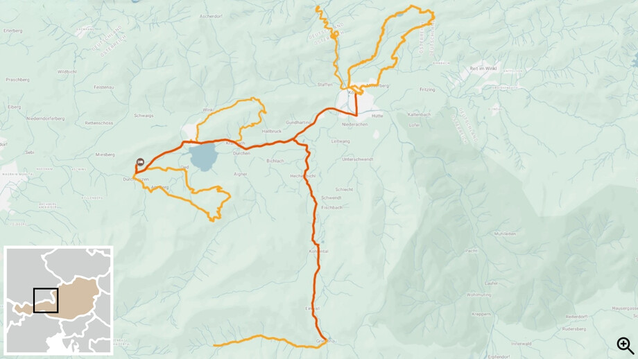 Tyrol : randonnées et remise en forme à Walchsee carte itinéraire