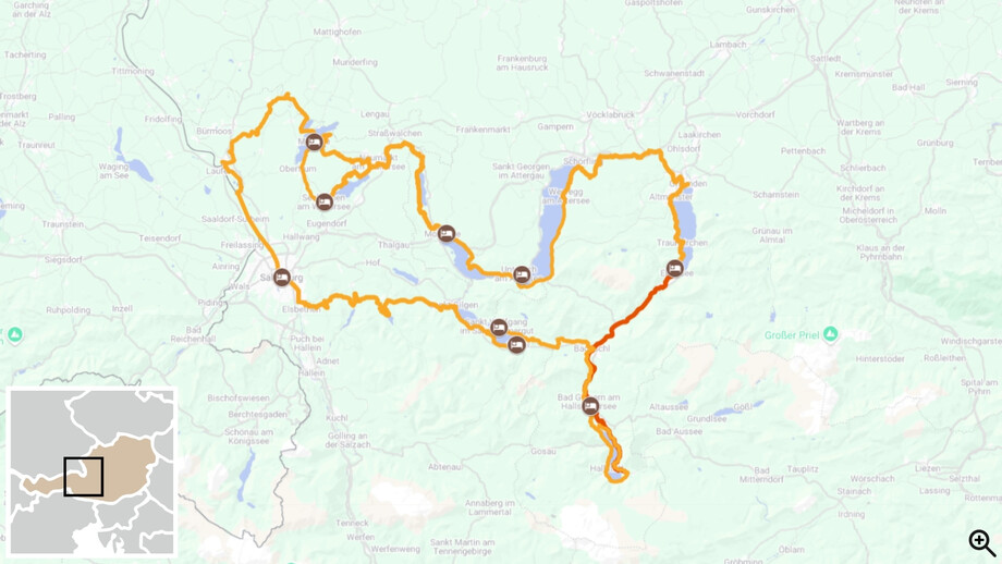 Chœur de Salzbourg et lacs du Salzkammergut itinéraire vélo 