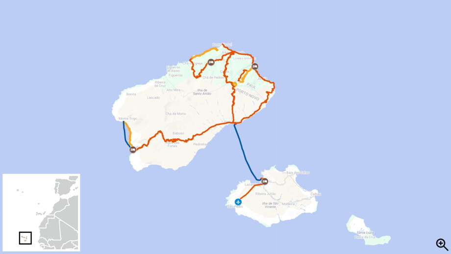 La grande traversée de Santo Antão à pied, Cap Vert itinéraire randonnée