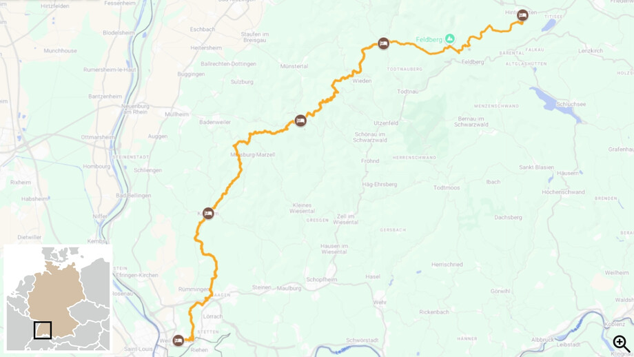 Traversée de la Forêt Noire à pied itinéraire randonnée