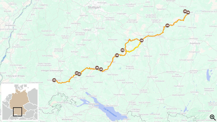 Le Danube à vélo, de sa source à la Bavière