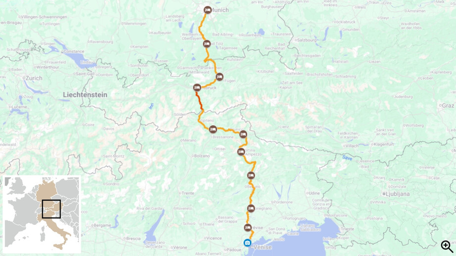 La Traversée des Alpes à vélo : de Munich à Venise