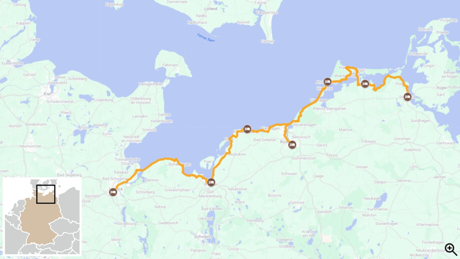 De Lübeck à Stralsund, les côtes de la Baltique itinéraire vélo