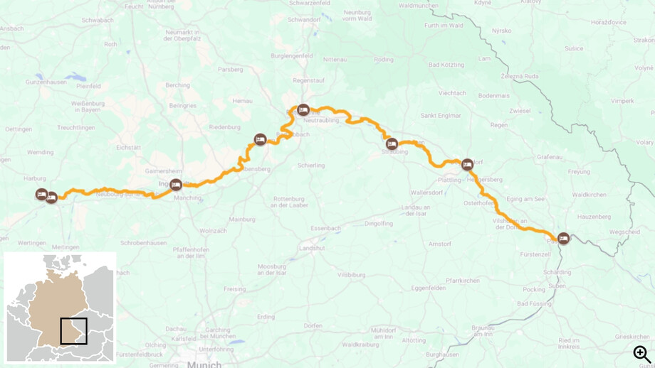 Le Danube bavarois à vélo de Donauwörth à Passau 