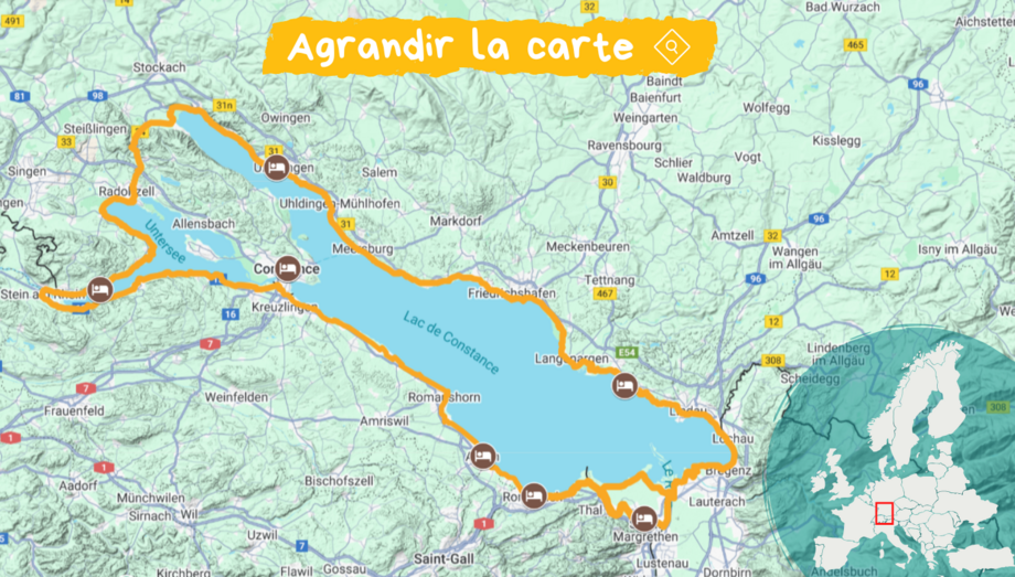 CARTE LAC DE CONSTANCE
