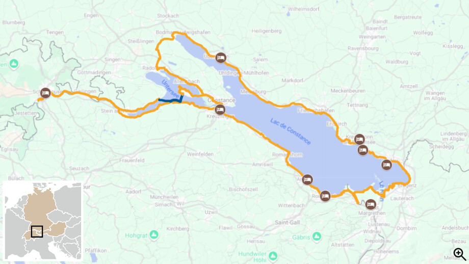 Tour du Lac de Constance et les Chutes du Rhin