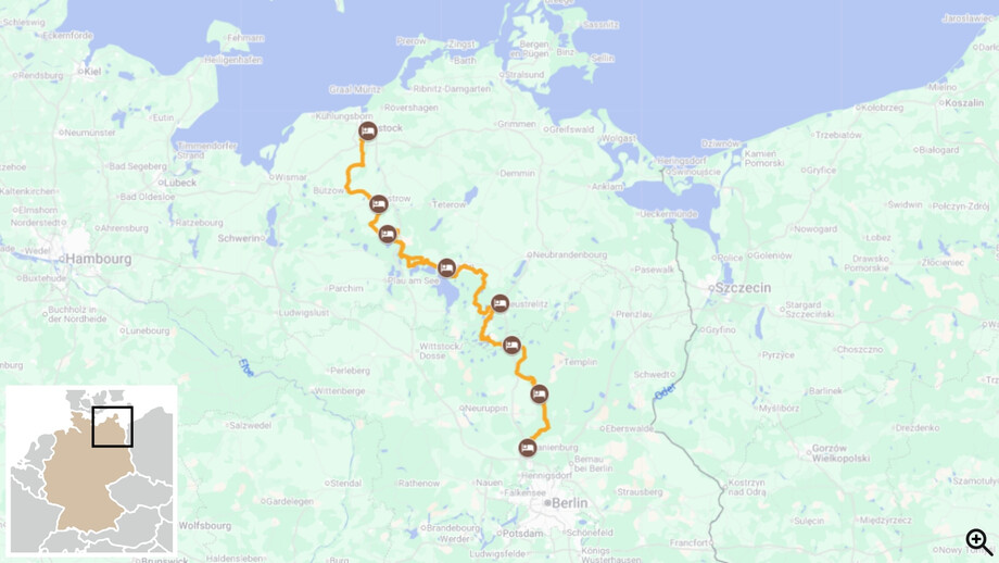 De Berlin à Rostock à vélo