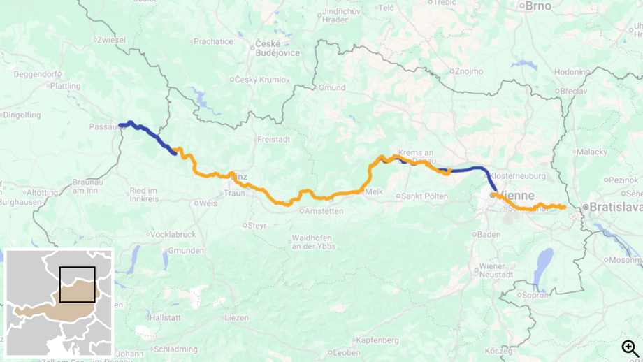 Le Danube de Passau à Vienne, à bord du MS Primadonna itinéraire 