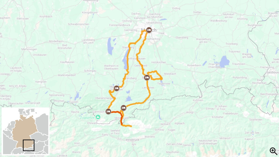 lac de bavière à vélo