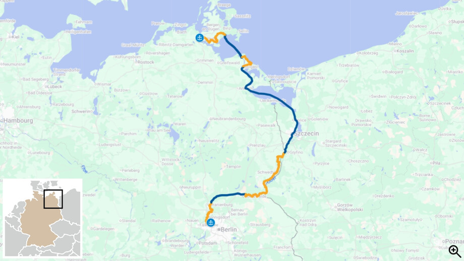 La Baltique, de Berlin à Stralsund à bord du MS Princess vélo et bateau