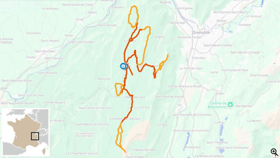 Vercors sentiers et sommets des 4 montagnes carte