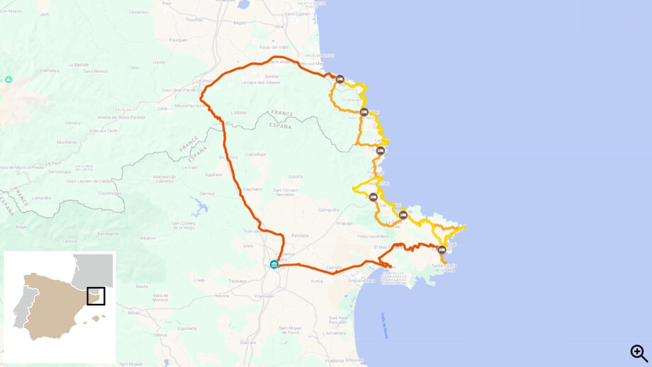 RANDO DE COLLIOURE A CADAQUES ITINERAIRE