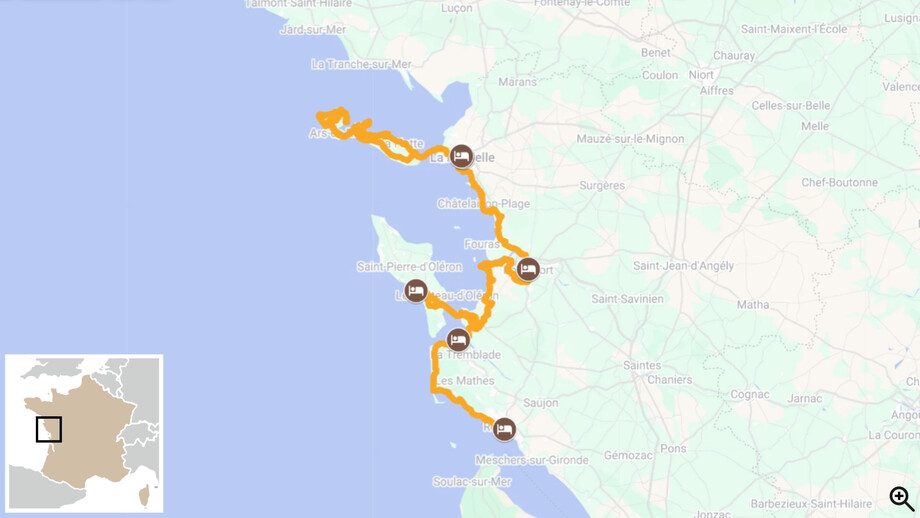 itinéraire à vélo vélodyssée
