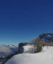 Au bord des falaises au dessus du plateau de Gève