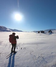 J3 - Skieur en direction d'Alesjaure © David Praire