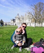 Pause devant le château de Chambord © Quentin Vanaker