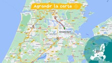 Carte croisière Hollande tulipes