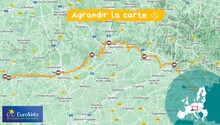 Carte Danube Donauworth Passau vélo