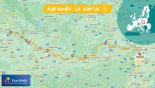 Carte Danube Passau Vienne vélo Carte Danube Passau Vienne vélo